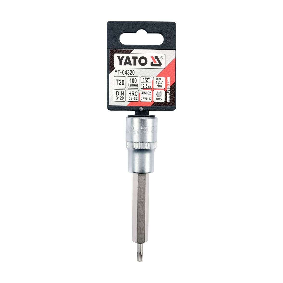 Yato T27 mm, 1/2 Square Drive Torx Bit Sockets, YT-04322