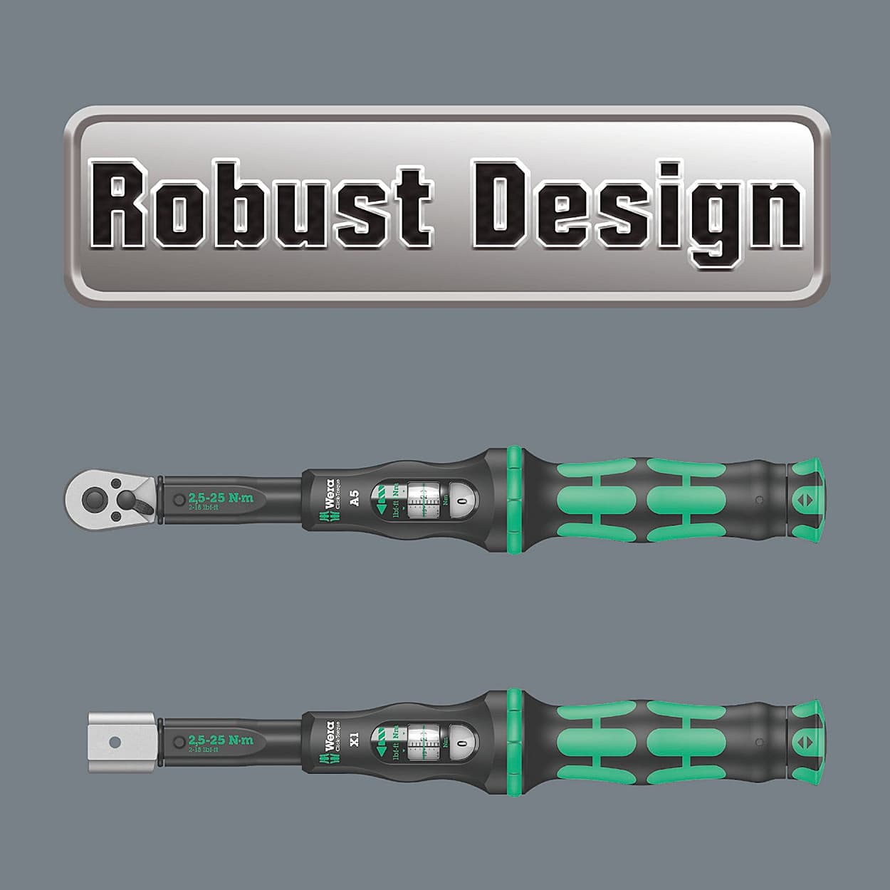 Wera 20 - 100 nm (3/8 Inch Sq. Drive) Torque B 2 Wrench With Reversible Ratchet, 05075611001 — view 3