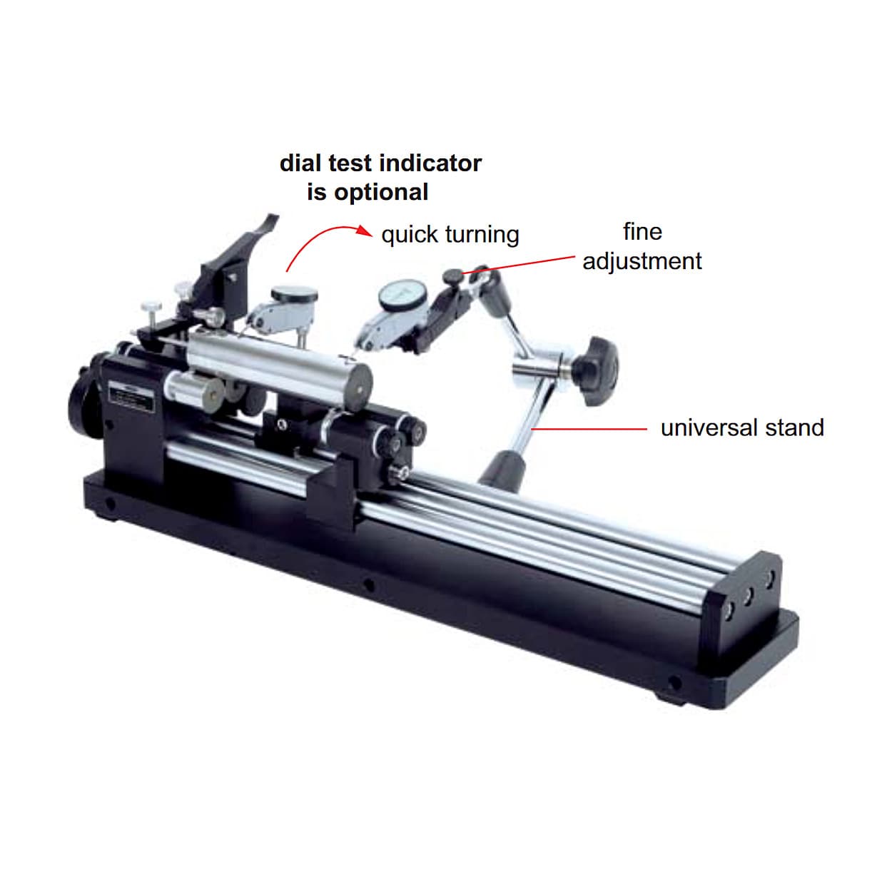 Insize 3 - 25 mm Quick Positioning Concentricity Gauge with Universal Stand, 4736-26 — view 2
