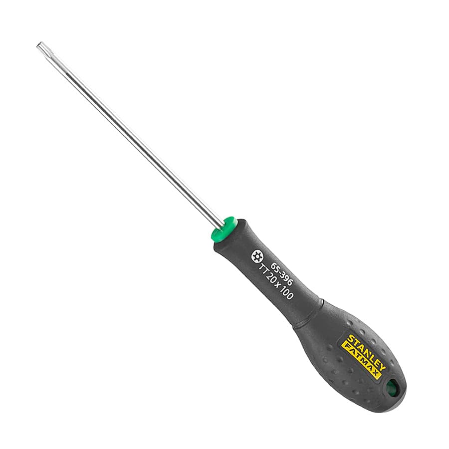 Stanley TT20 x 100 mm Blade Length FatMax Tamperproof Torx Screw Driver, 0-65-396