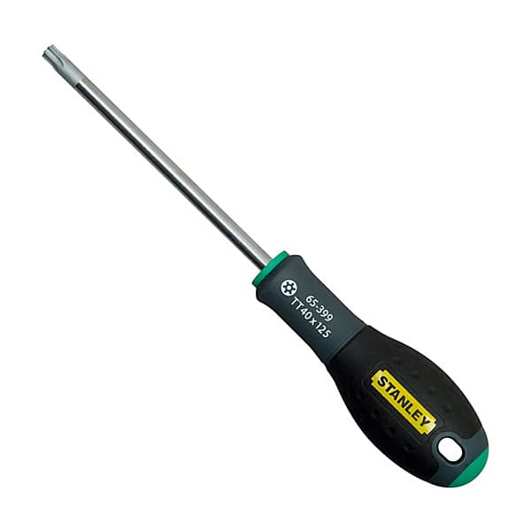 Stanley TT40 x 125 mm Blade Length FatMax Tamperproof Torx Screw Driver, 0-65-399