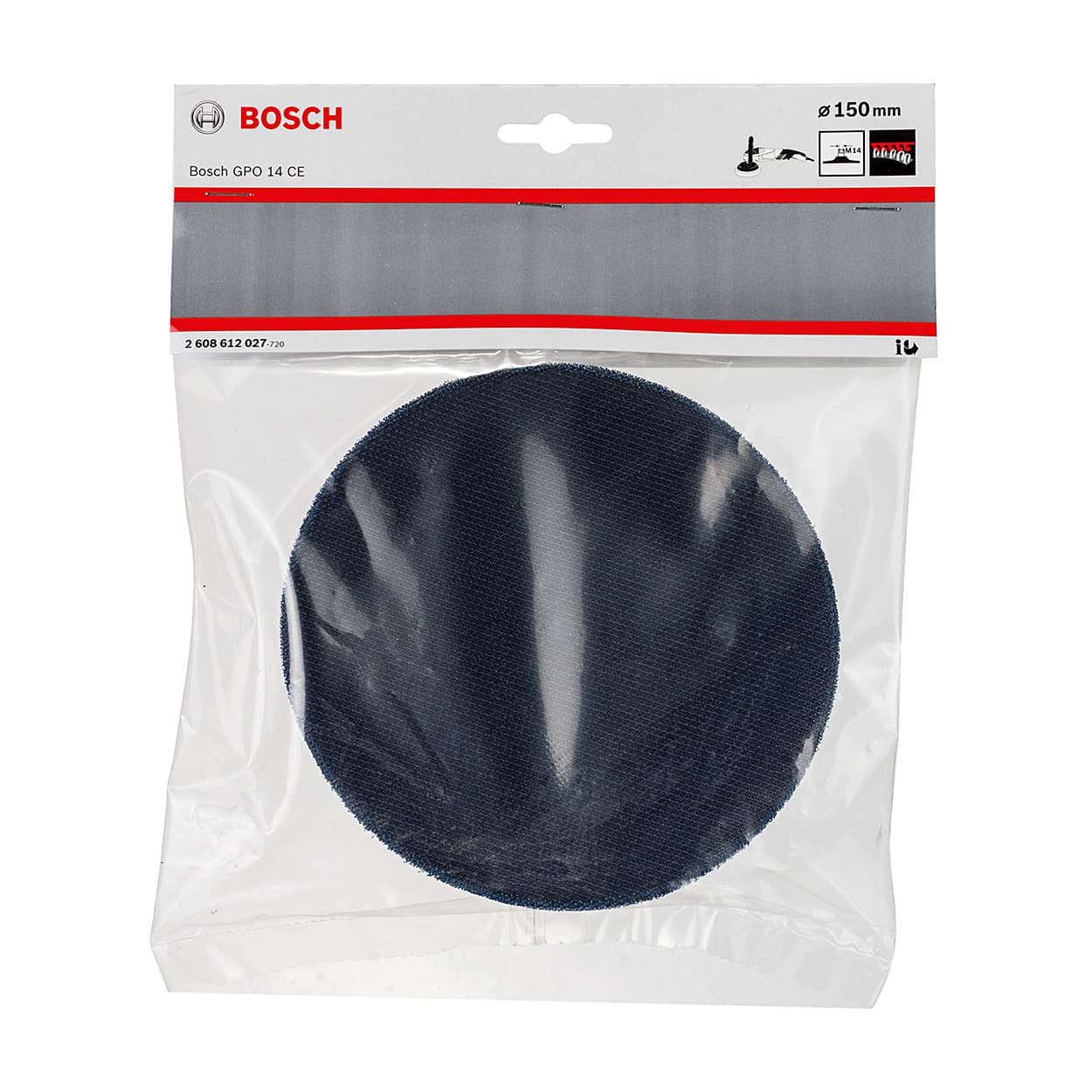 Bosch 150 mm M14 Backing Pads with Hook & Loop Type Fastening System, 2 608 612 027 — view 2