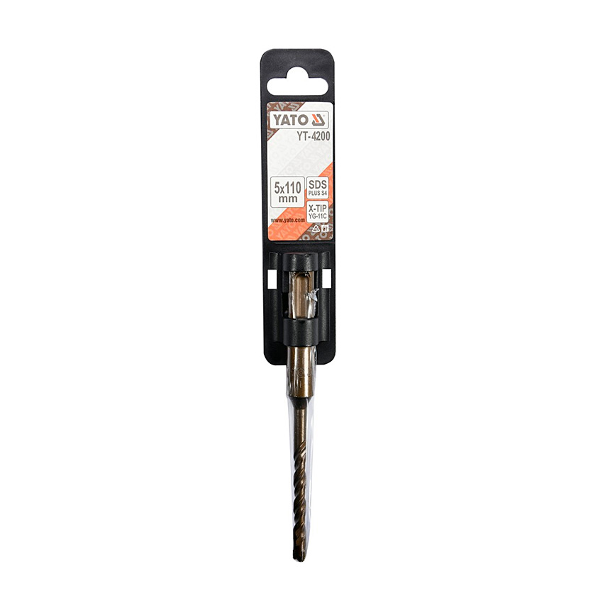 Yato 5.00 x 110 mm SDS Plus Masonry Drill Bit (X-TIP), YT-4200