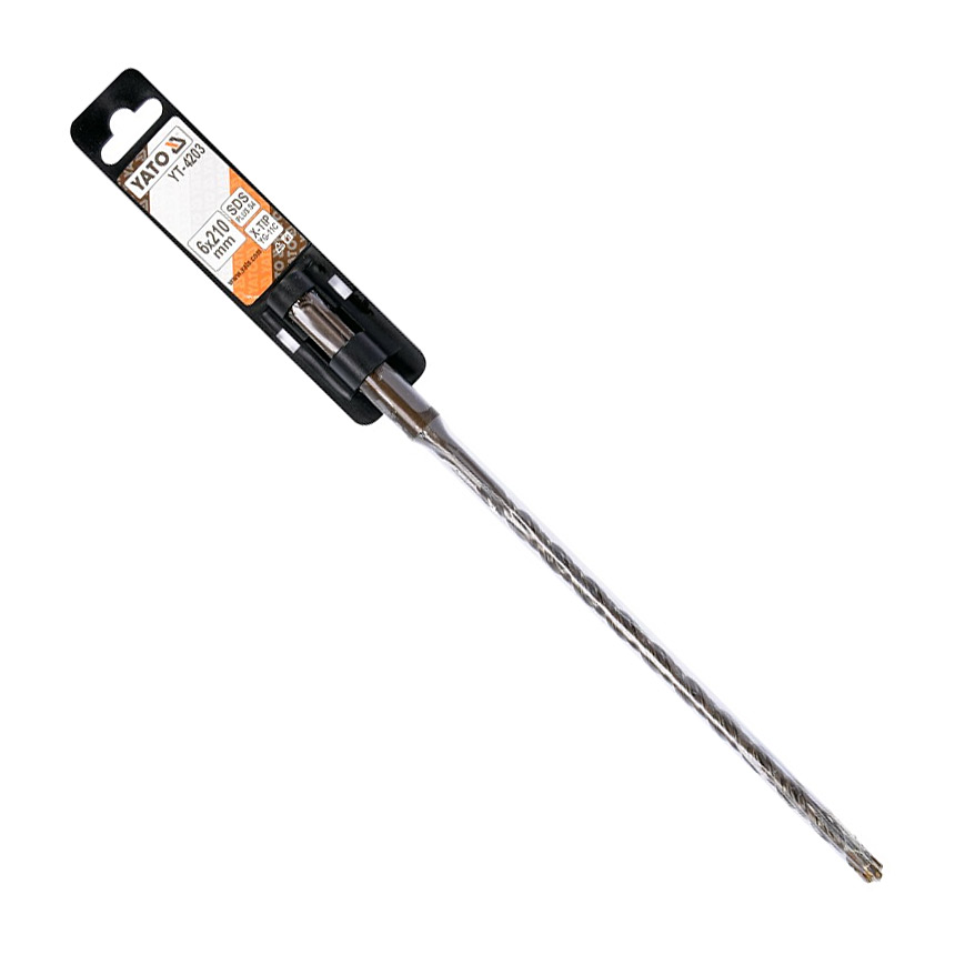 Yato 6.00 x 210 mm SDS Plus Masonry Drill Bit (X-TIP), YT-4203 — view 2