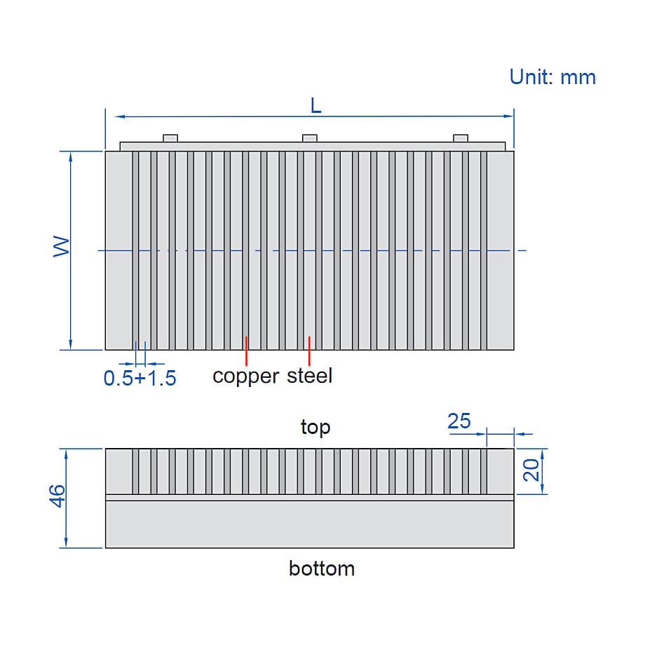 Insize 150 x 150 mm Permanent Magnetic Chuck, 6537-150 — view 2