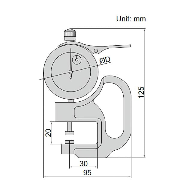 Insize 0 - 10 mm Thickness Gauge, 2364-10 — view 2