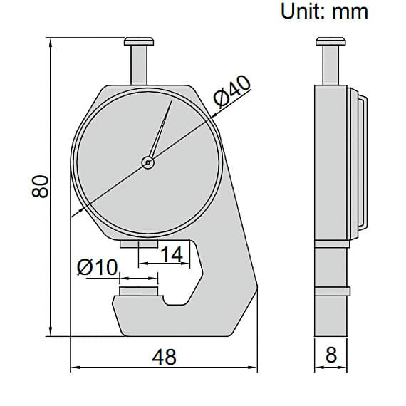 Insize 0 - 10 mm Thickness Gage, 2361-10 — view 2