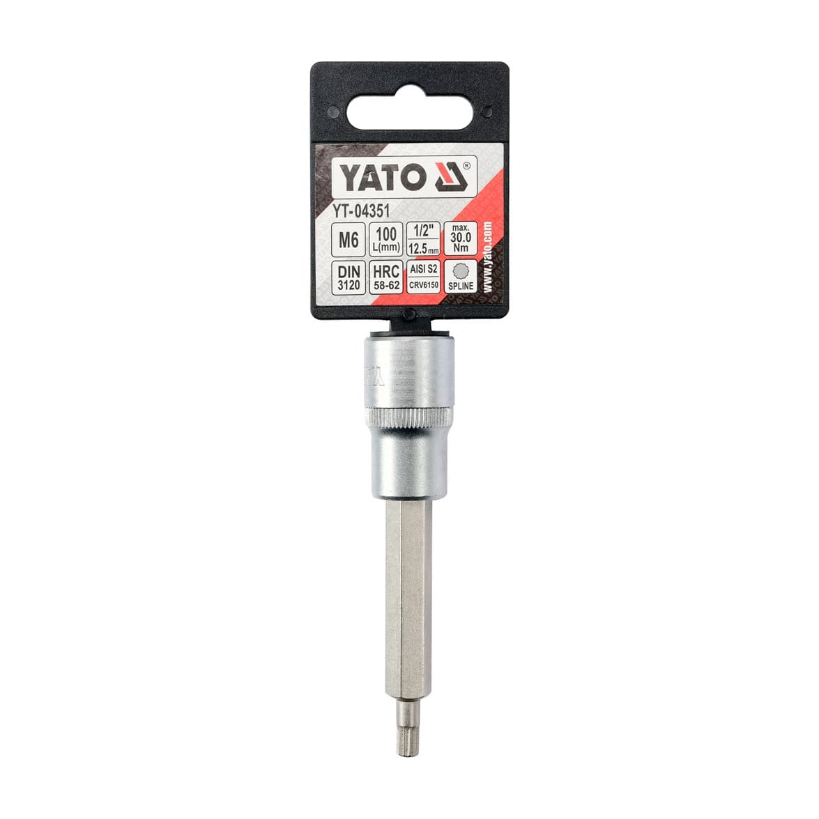 Yato M12 mm, 1/2 Square Drive Spline Bit Sockets, YT-04354 — view 2