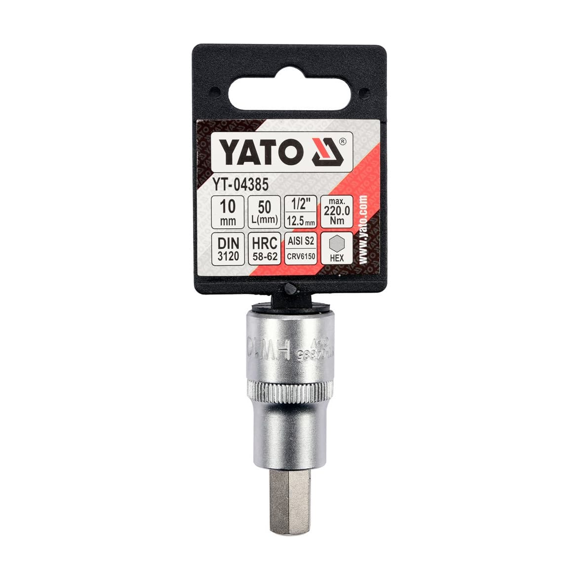 Yato 8 mm, 1/2 Inch Sq. Drive Hex Bit Sockets, YT-04384 — view 3