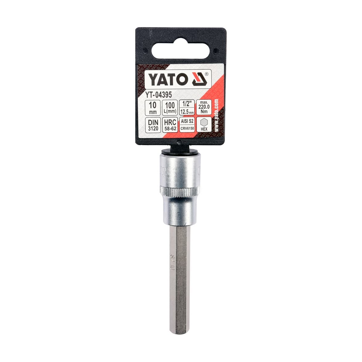 Yato 9 mm, 1/2 Inch Sq. Drive Hex Bit Sockets, YT-76596 — view 3