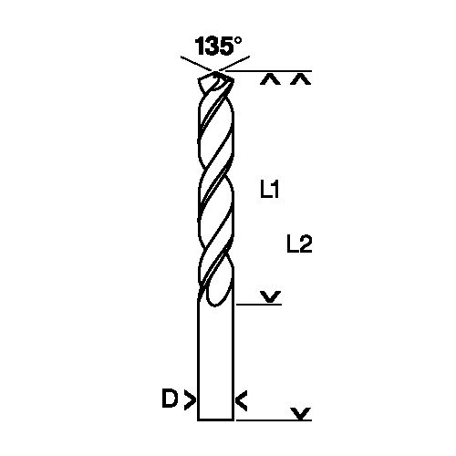 Bosch 4.00 x 75 mm HSS Metal Drill Bits (Pack of 10 Pcs), 2 608 595 059 — view 3