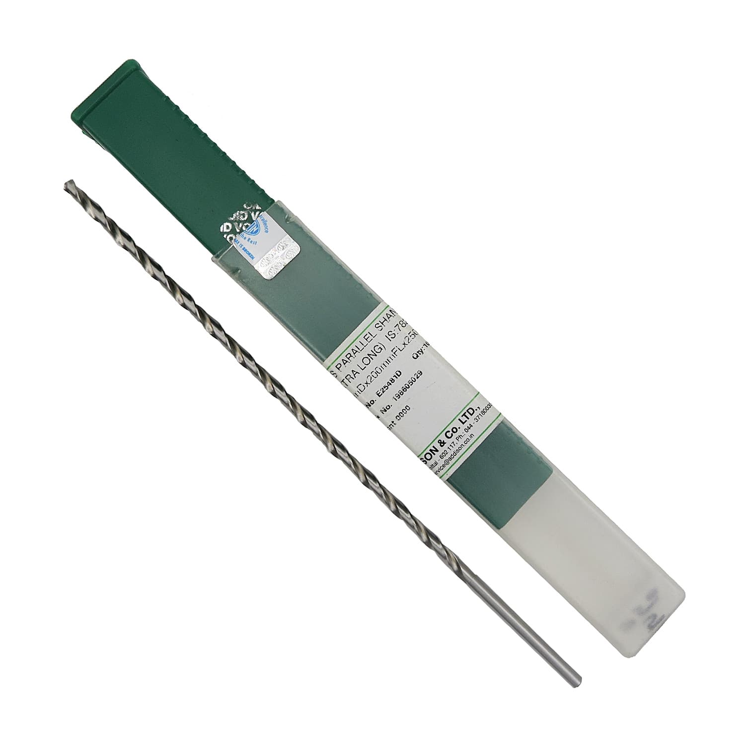 Addison 11/32 inch Dia. HSS Parallel Shank Twist Drill Long Series — view 2