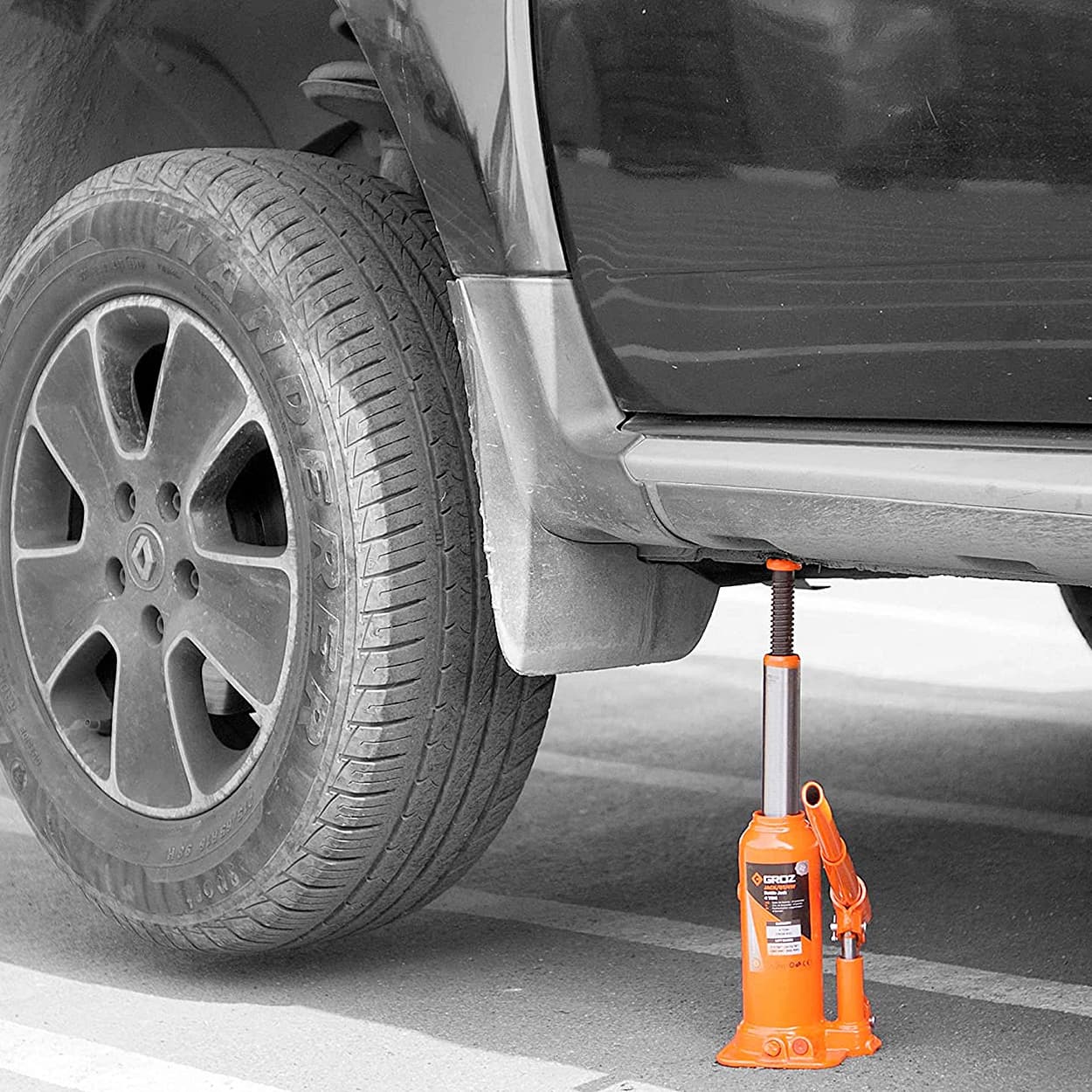 Groz 4 Ton Capacity Hydraulic Bottle Jack With Load Limiting Device, JACK/BT/4W — view 3