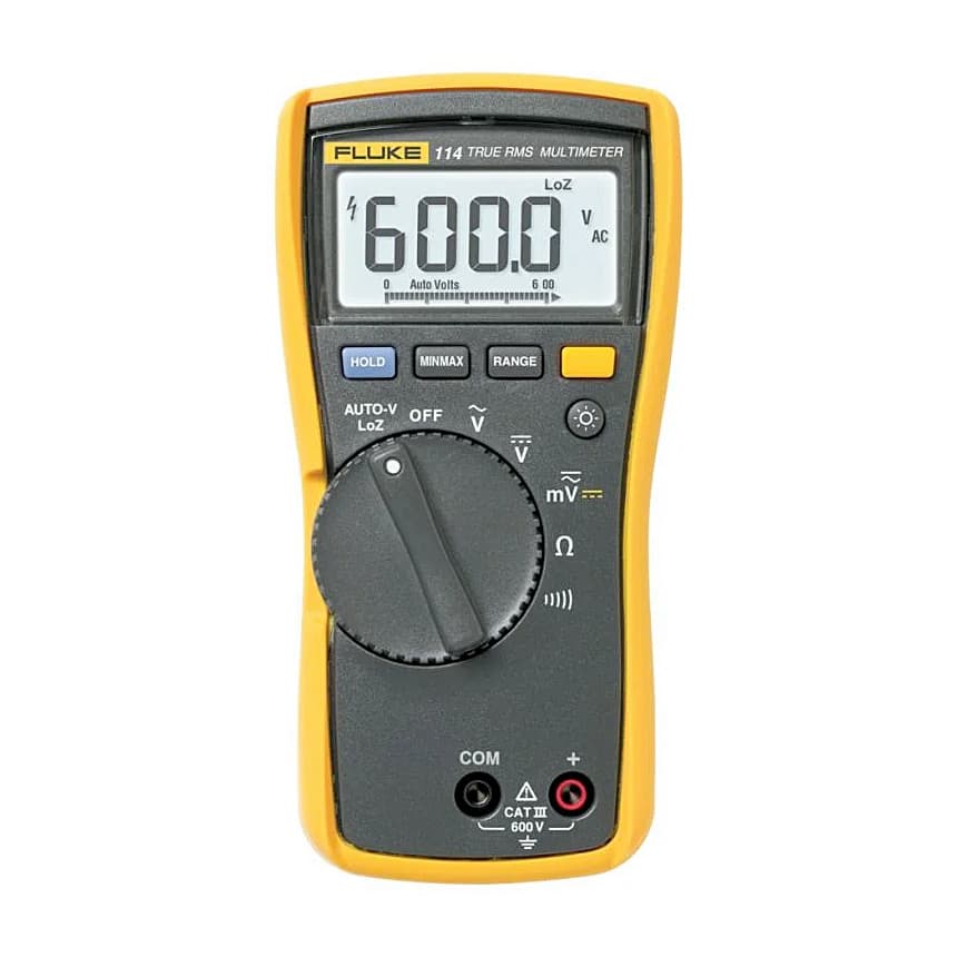 Fluke 114 6000 Counts / 600V True-RMS Electrical Digital Multimeter — view 1