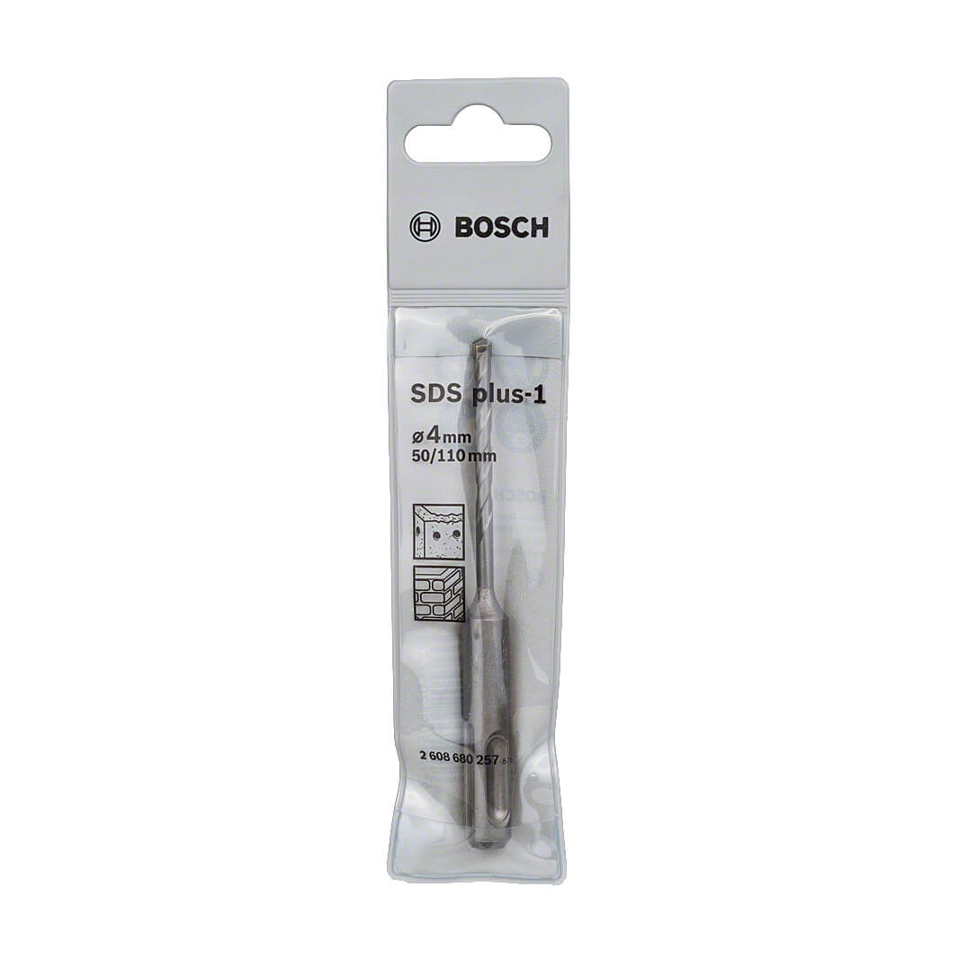 Bosch 4.00 x 110 mm SDS plus-1 Drill Bits, 2 608 680 257