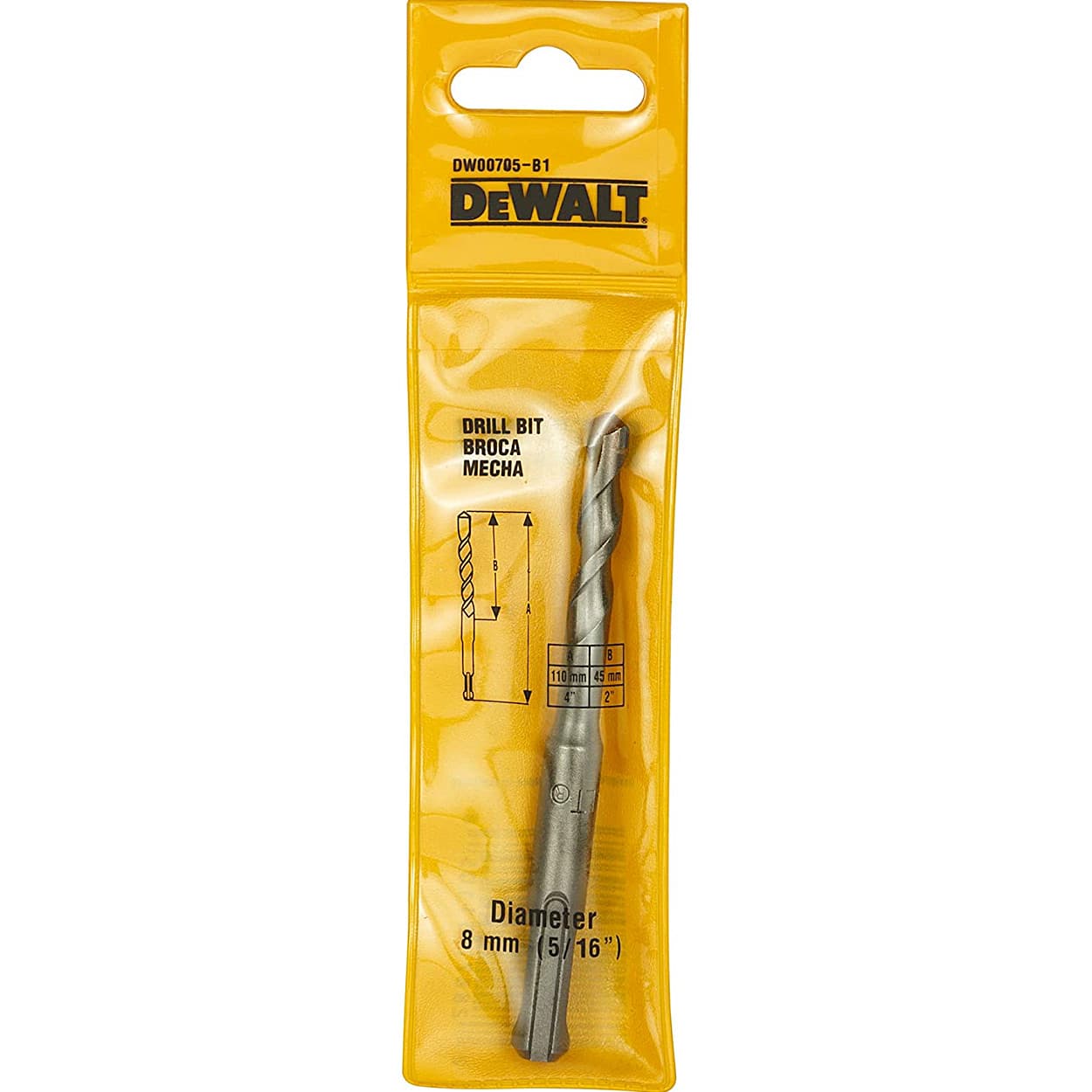 Dewalt 8.00 x 110 mm SDS Plus Extreme Drill Bit, DW00705-B1 — view 5