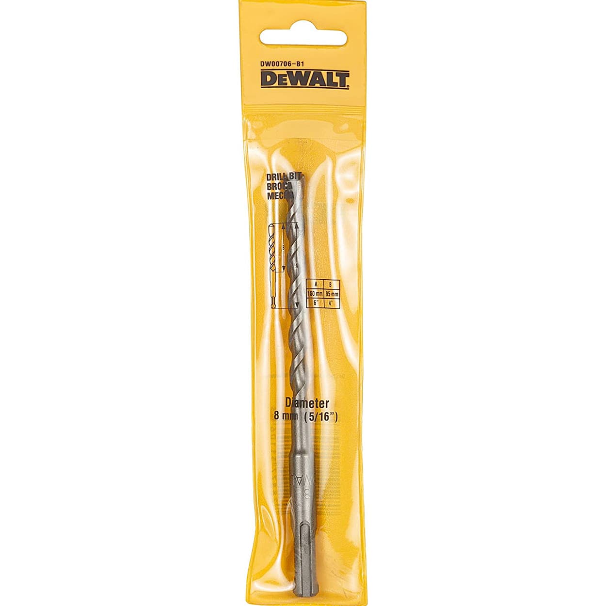 Dewalt 8.00 x 160 mm SDS Plus Extreme Drill Bit, DW00706-B1 — view 4