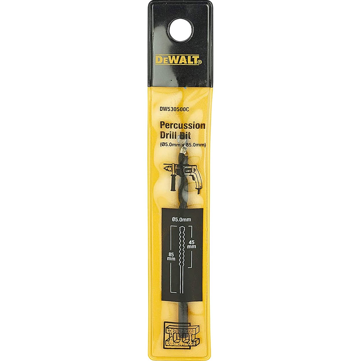 Dewalt 5.00 x 85 mm Masonry Drill Bit, DW530500C-B1