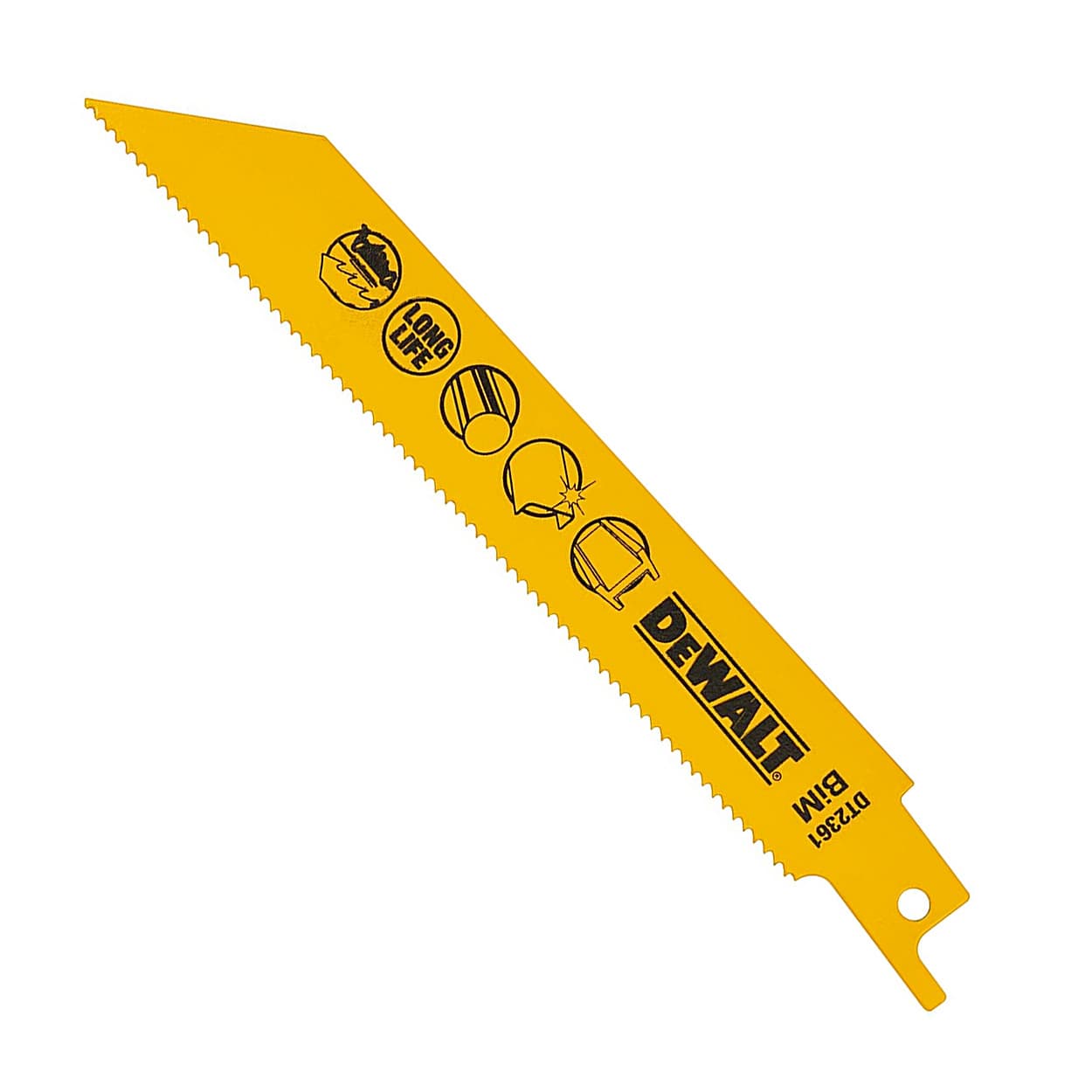 Dewalt 152 mm Bi-Metal Reciprocating Saw Blades-For Fast Cuts In Metal, DT2361-QZ — view 1