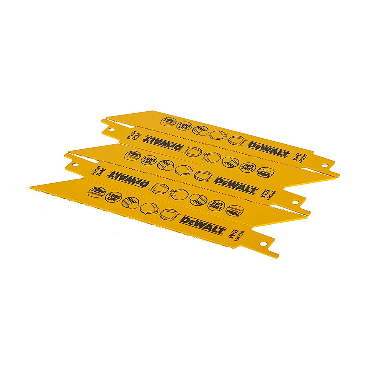 Dewalt 152 mm Bi-Metal Reciprocating Saw Blades-For Fast Cuts In Metal, DT2361-QZ — view 2