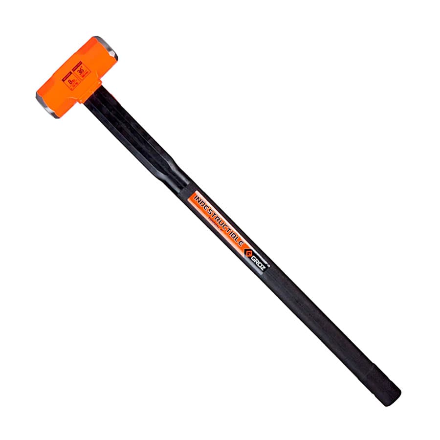 Groz 3600 Gms Heavy Duty Sledge Hammer With 36 Inch Indestructible Handle (52 HRC Head), SHID/8/36