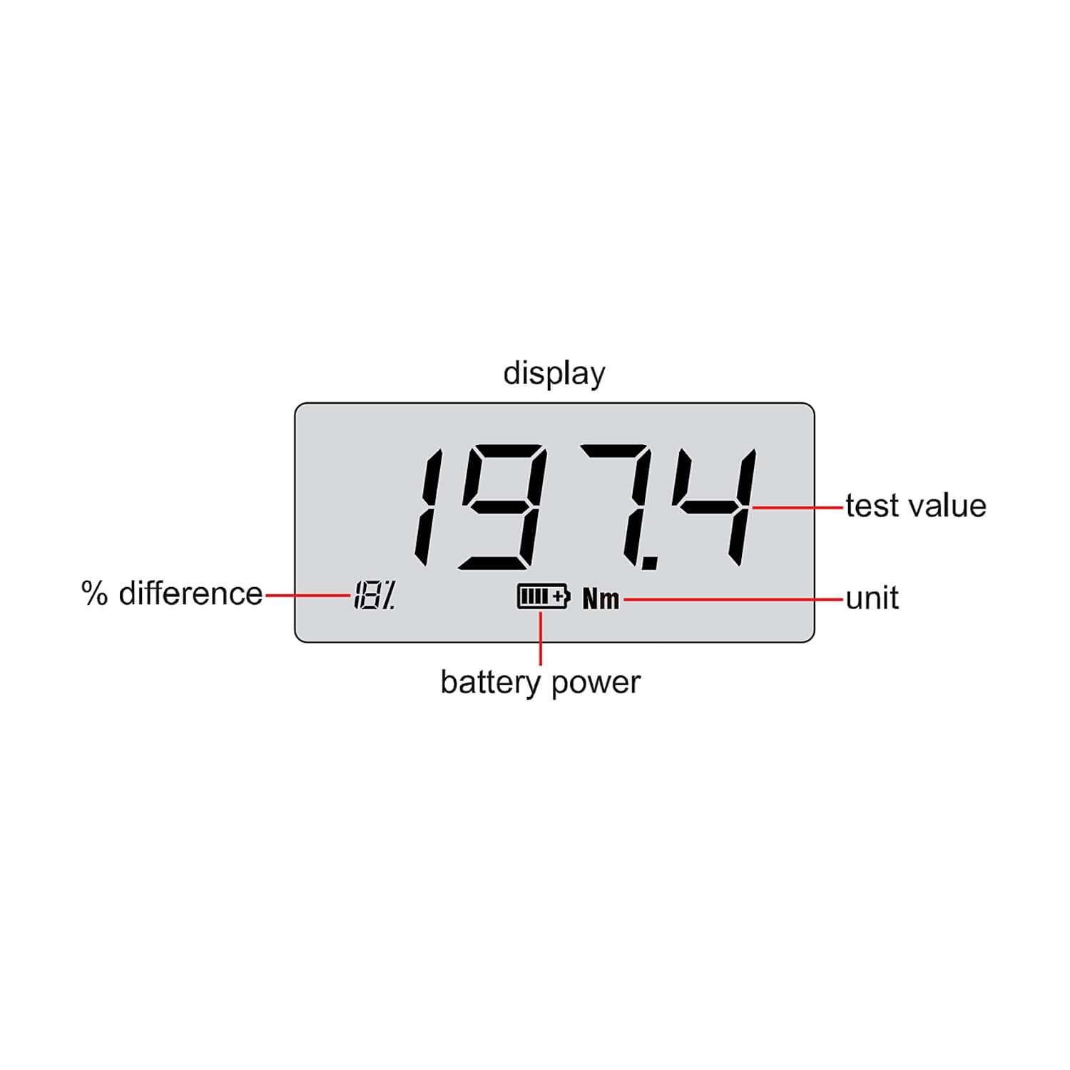 Insize 10 - 100 Nm Interchangeable Head Digital Torque Wrench (Basic Type), IST-34W100 — view 3