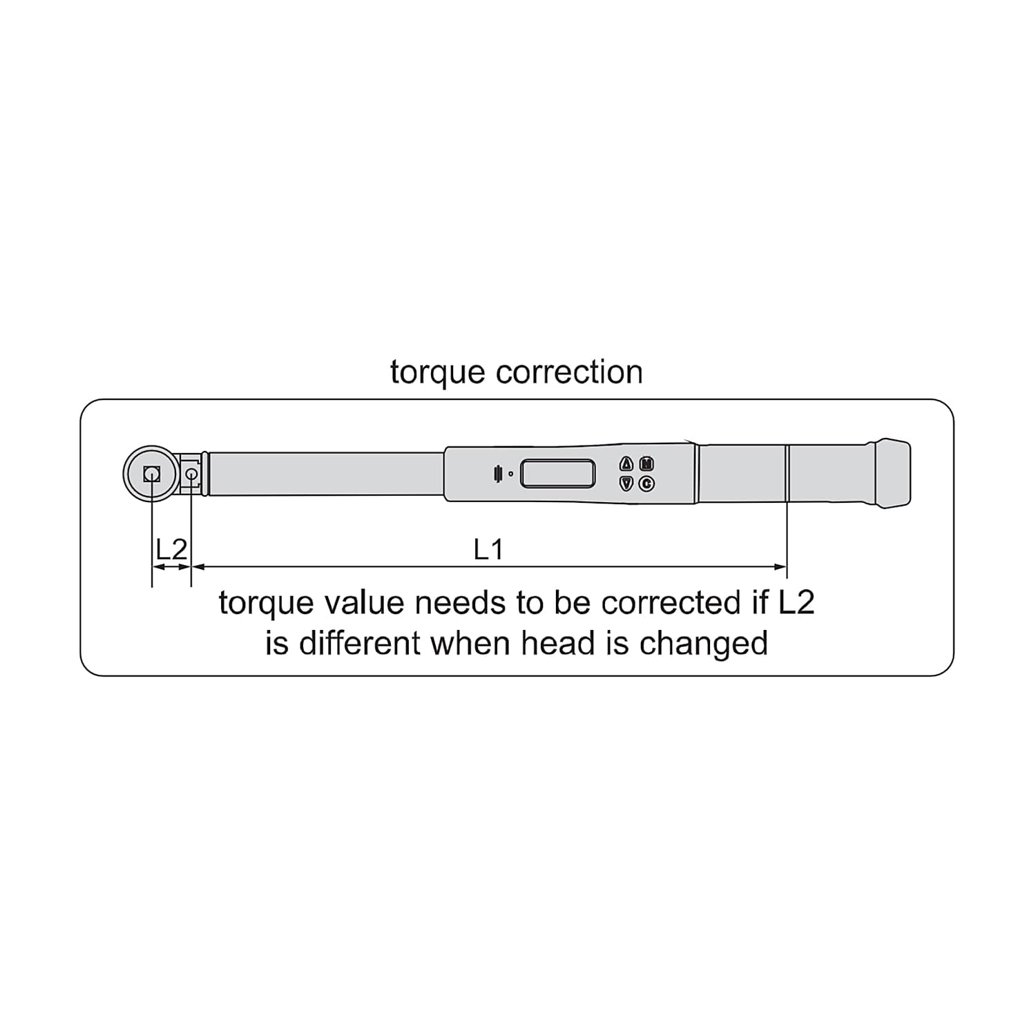 Insize 10 - 100 Nm Interchangeable Head Digital Torque Wrench (Basic Type), IST-34W100 — view 4
