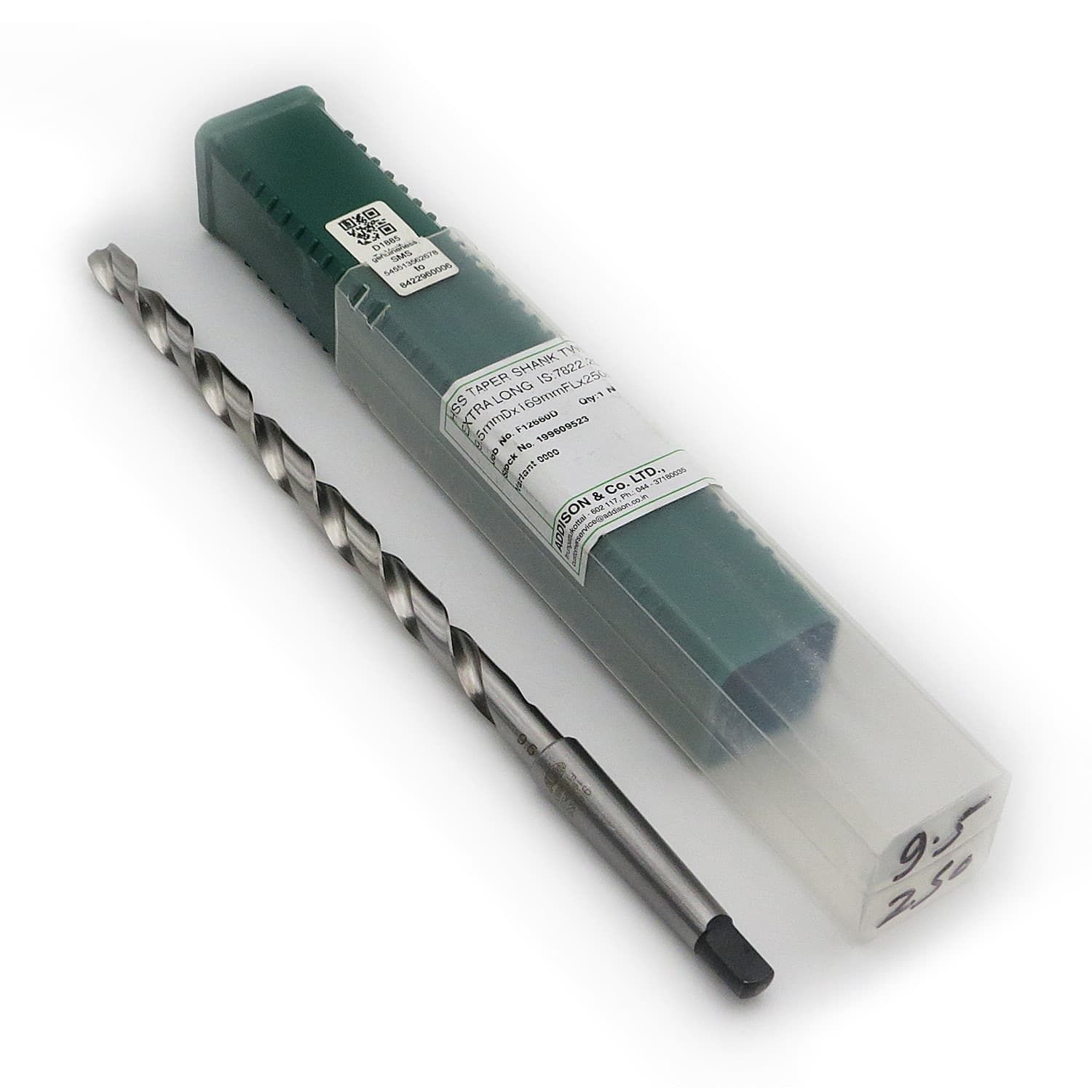 Addison 9.00 mm HSS Taper Shank Twist Drill (Long Series) — view 2