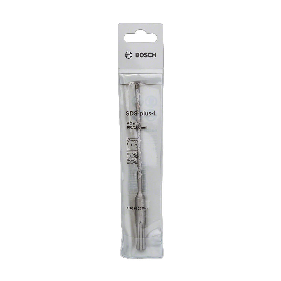 Bosch 5.00 x 160 mm SDS plus-1 Drill Bits, 2 608 680 259