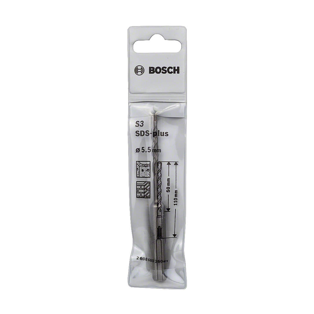 Bosch 5.50 x 110 mm SDS plus-1 Drill Bits, 2 608 680 260 — view 2