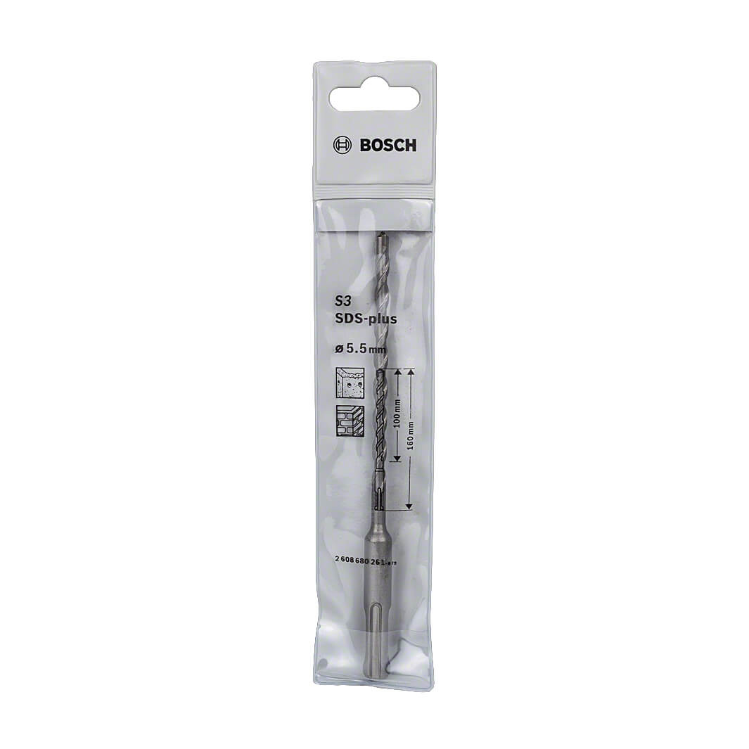 Bosch 5.50 x 160 mm SDS plus-1 Drill Bits, 2 608 680 261 — view 2