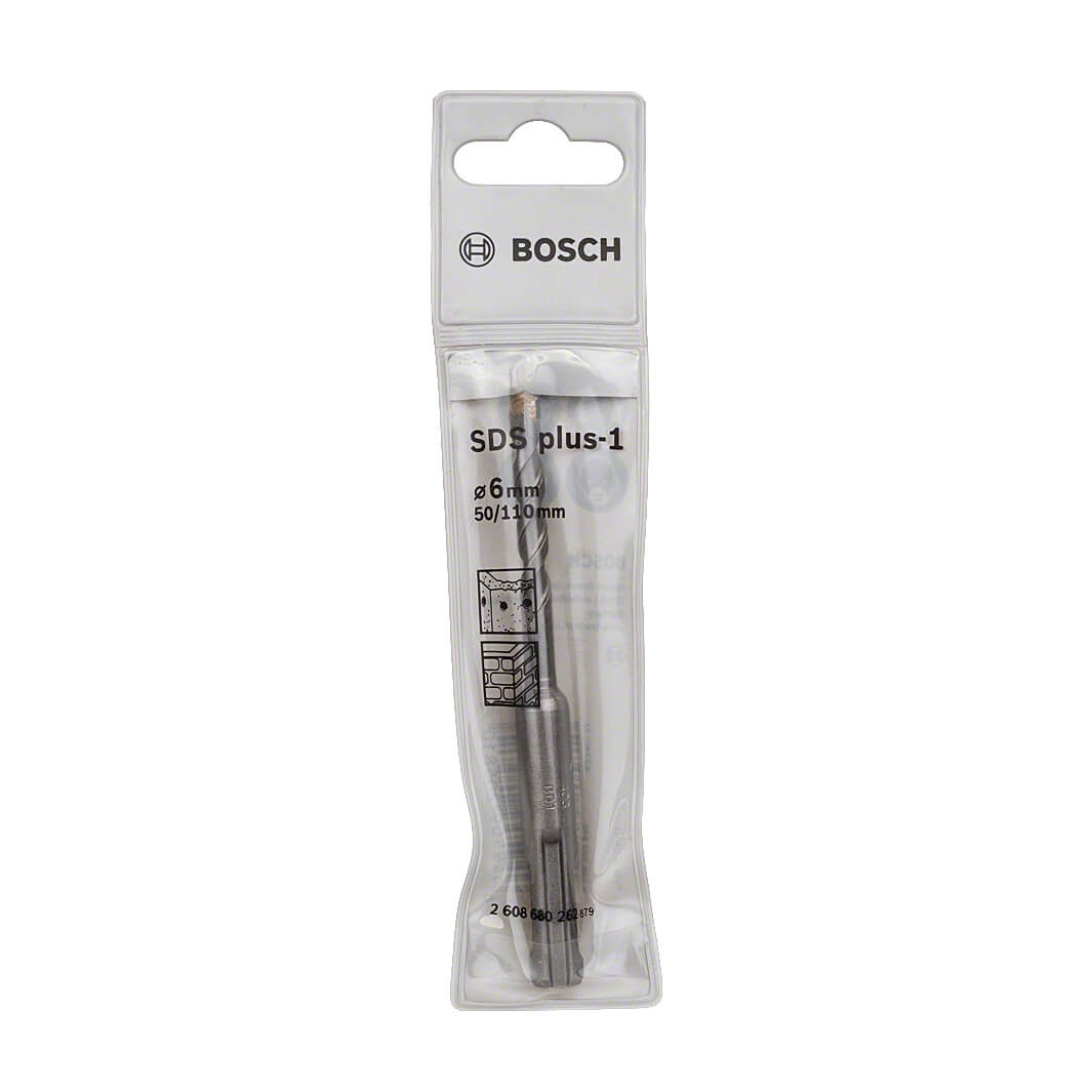 Bosch 6.00 x 110 mm SDS plus-1 Drill Bits, 2 608 680 262