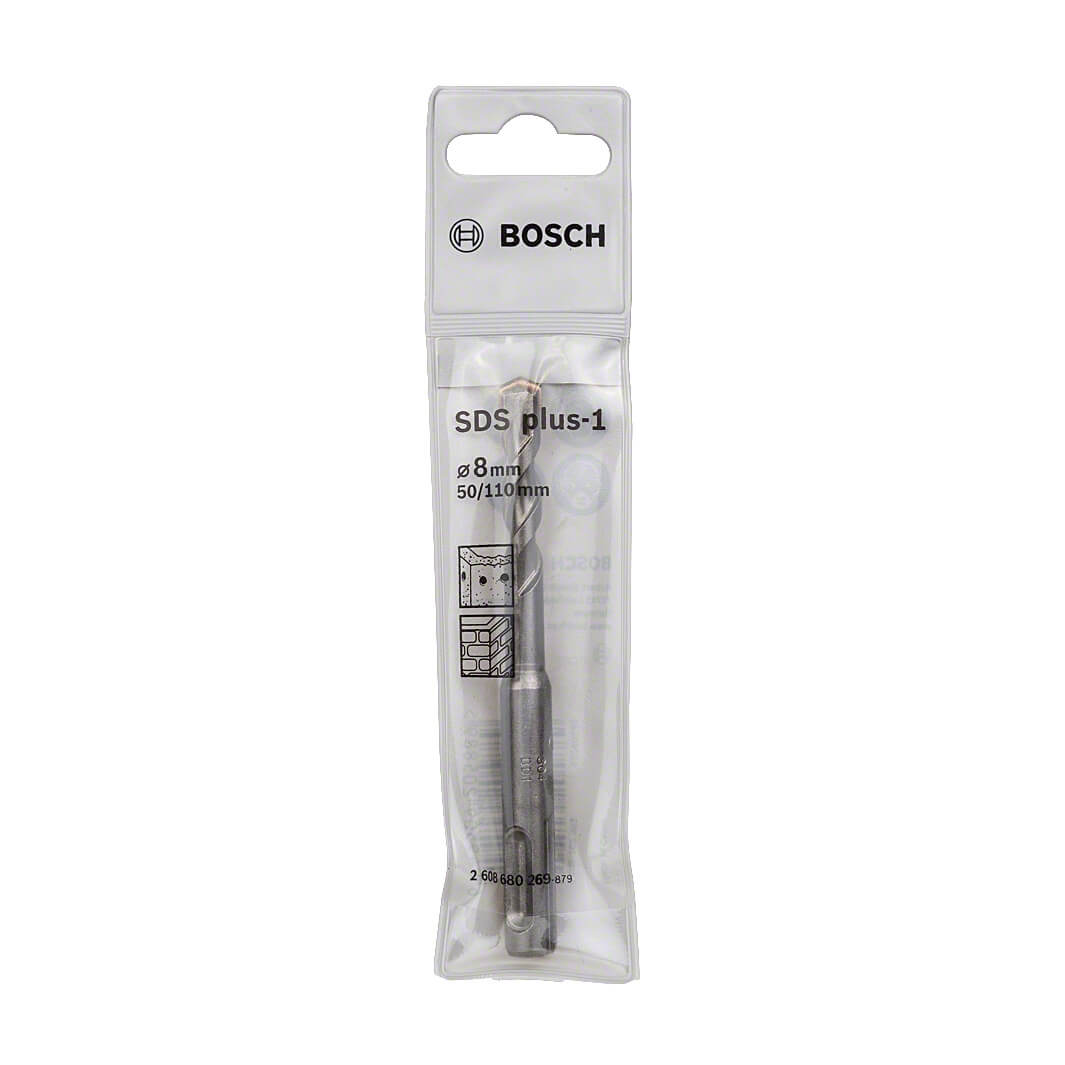 Bosch 8.00 x 110 mm SDS plus-1 Drill Bits, 2 608 680 269