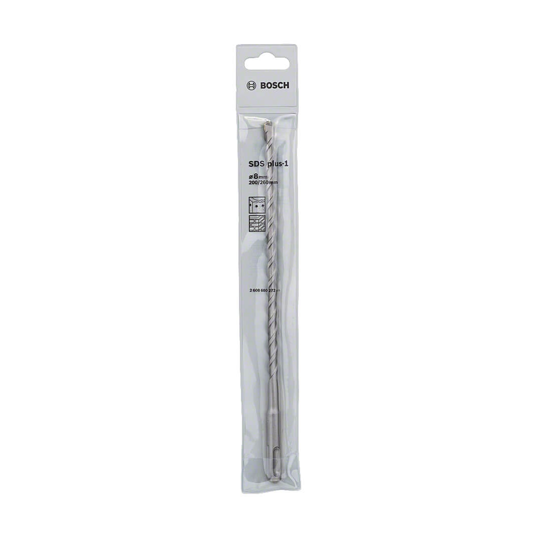 Bosch 8.00 x 260 mm SDS plus-1 Drill Bits, 2 608 680 272