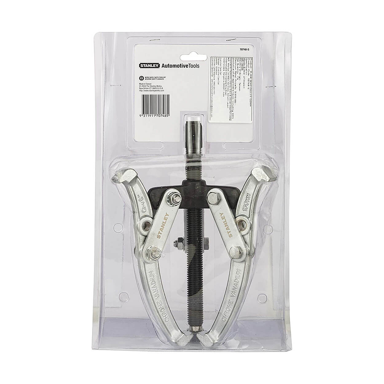 Stanley 150 mm Carbon Steel 3 Jaw Gear Puller, 70748-S