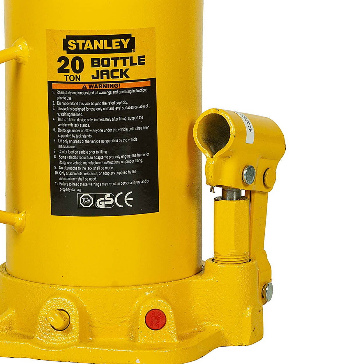 Stanley 20 Ton Capacity Hydraulic Bottle Jack, ST92001CE — view 2