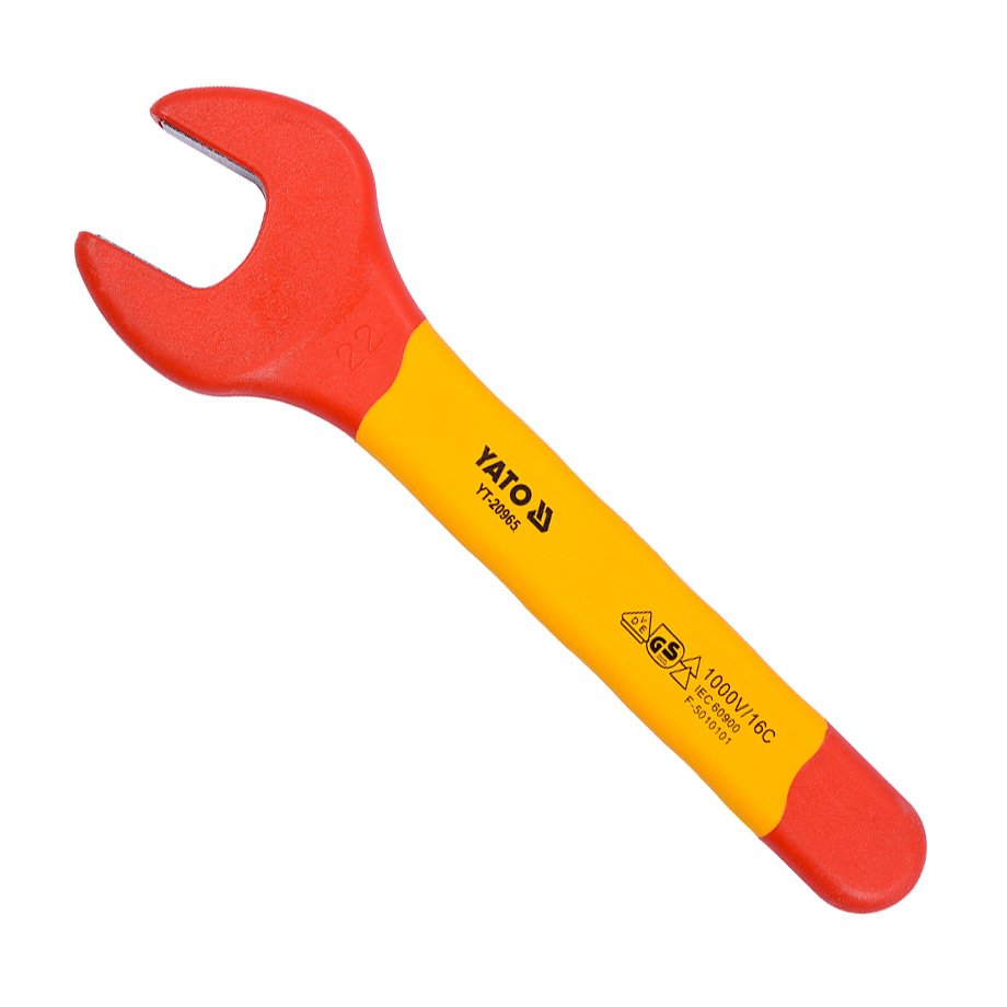 Yato 22 mm Insulated Open End Wrench (VDE), YT-20965