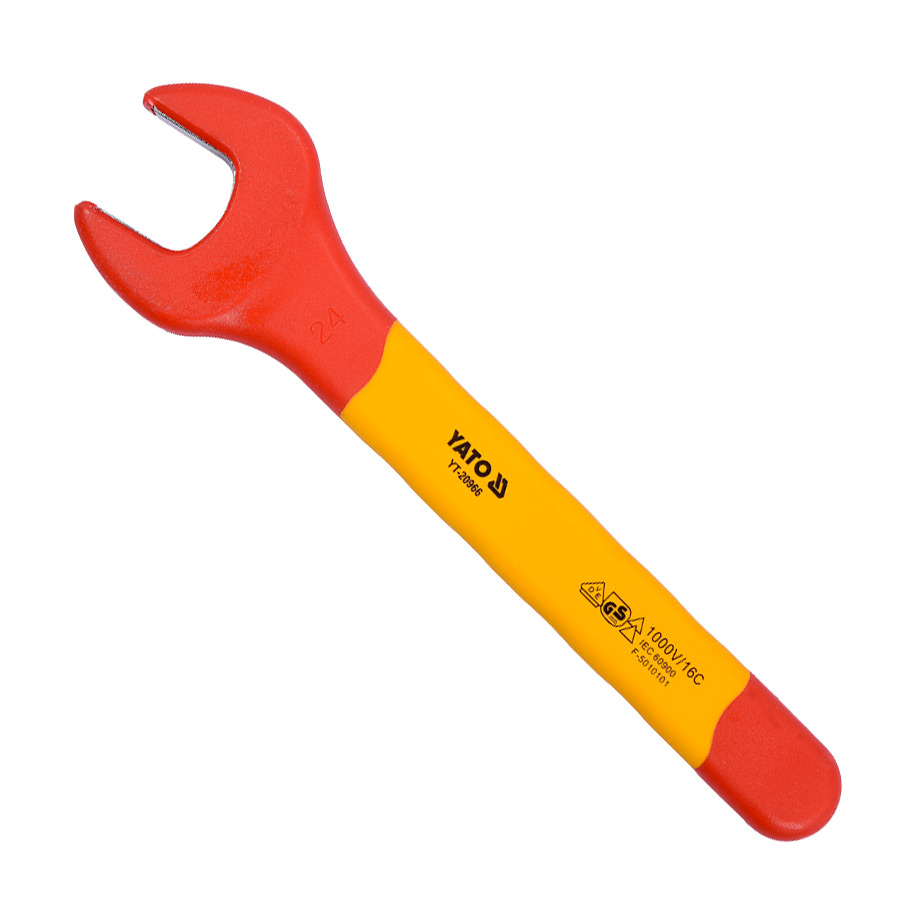 Yato 24 mm Insulated Open End Wrench (VDE), YT-20966