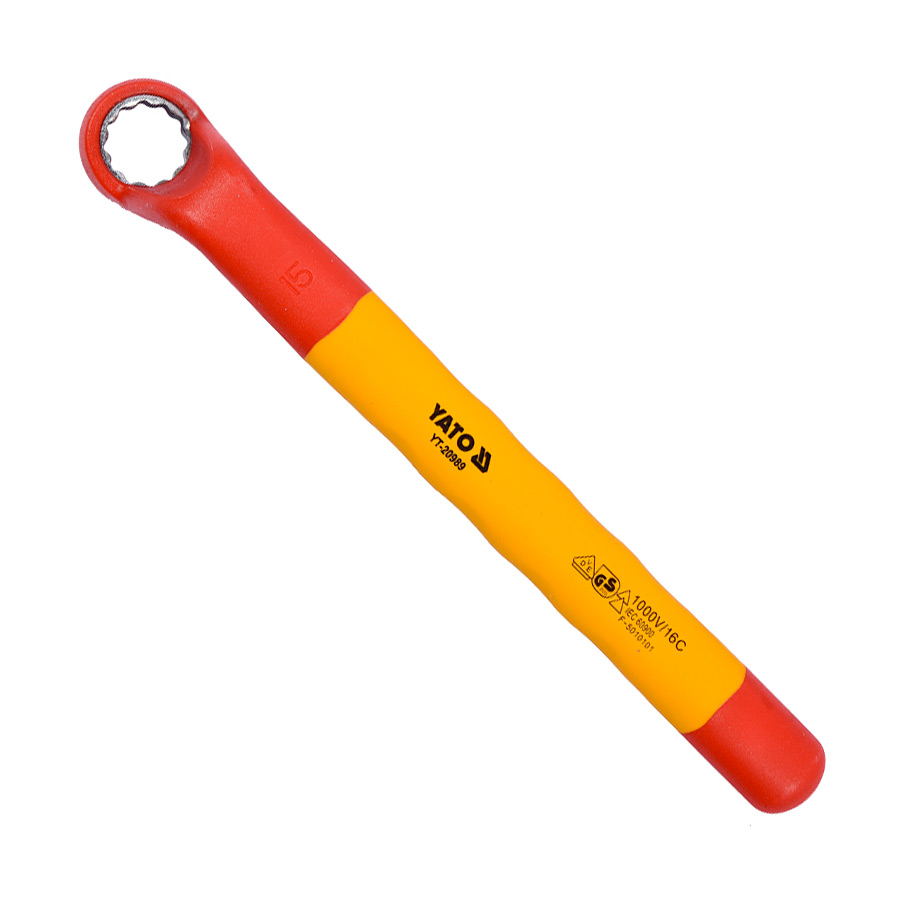 Yato 15 mm Insulated Ring Wrench (VDE), YT-20989 — view 3