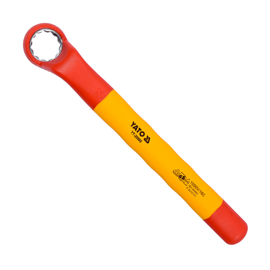 Yato 22 mm Insulated Ring Wrench (VDE), YT-20995
