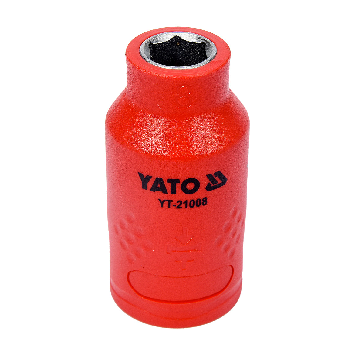 Yato 8 mm, 3/8 Inch Sq.Drive Insulated Hex Socket, YT-21008 (VDE)