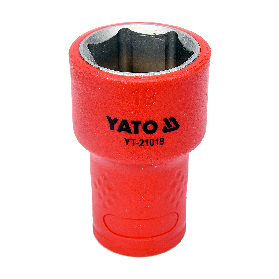 Yato 19 mm, 3/8 Inch Sq.Drive Insulated Hex Socket, YT-21019 (VDE)