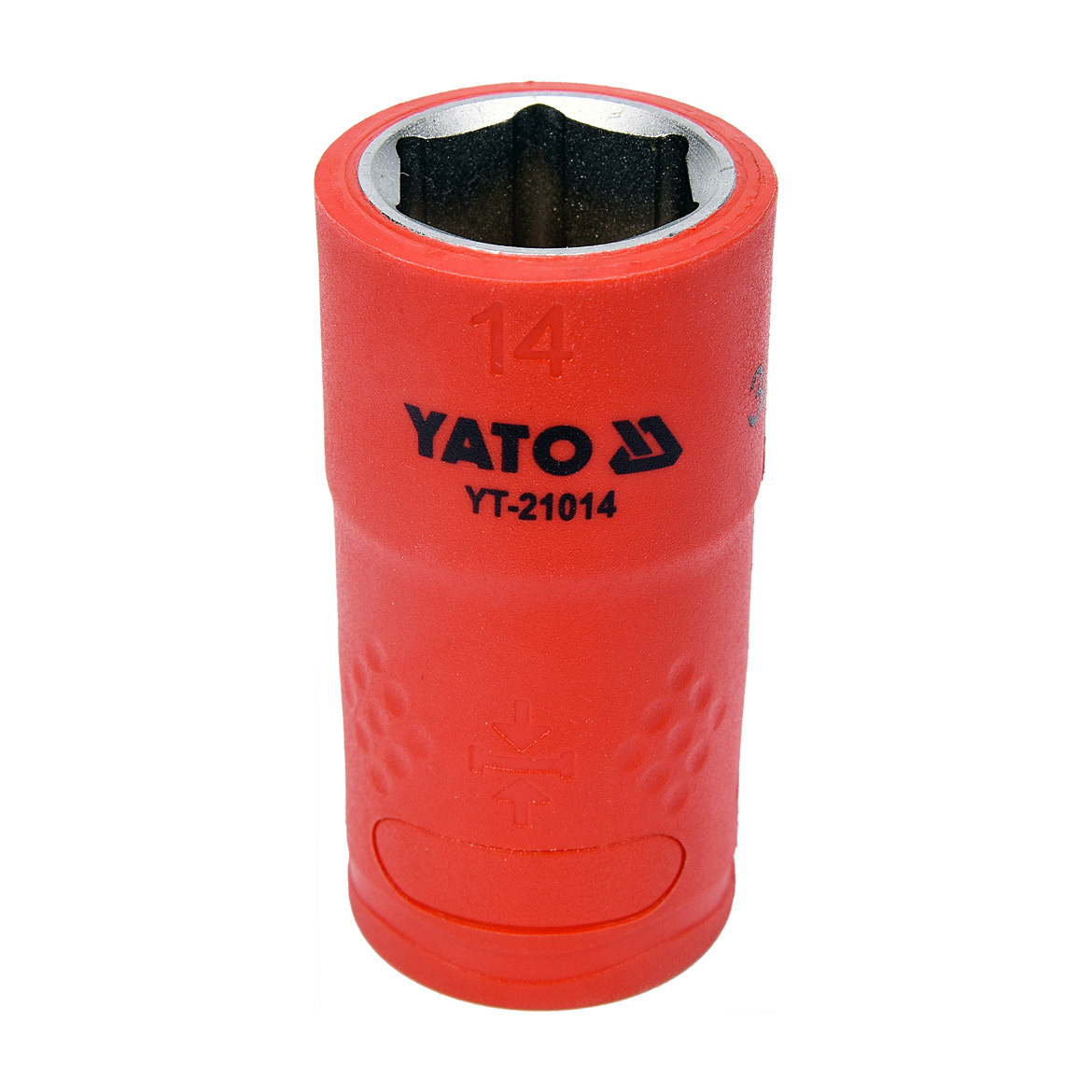 Yato 14 mm, 3/8 Inch Sq.Drive Insulated Hex Socket, YT-21014 (VDE)