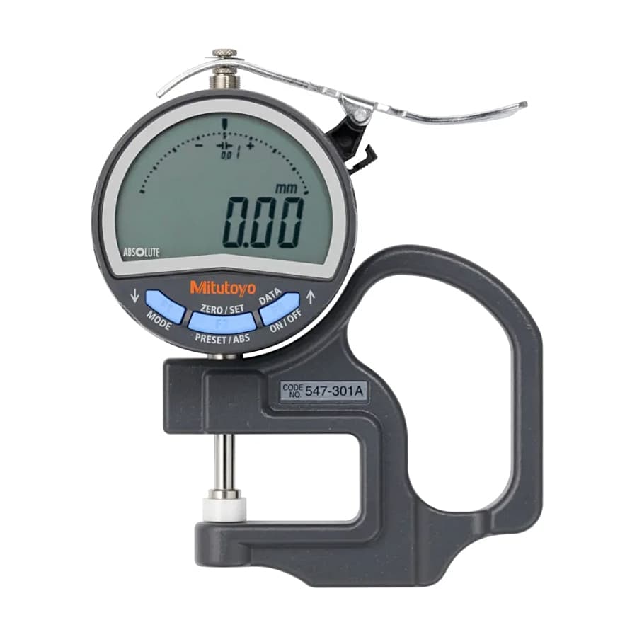 Mitutoyo 0 - 10 mm Flat Type Absolute Digital Thickness Gauge, 547-301A — view 1
