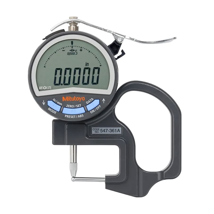 Mitutoyo 10 mm / 0.4 inch Absolute Digital Pipe Thickness Gauge, 547-361A — view 1