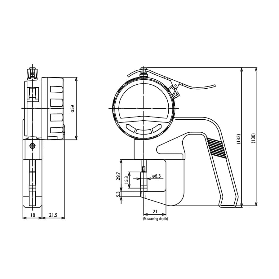 Mitutoyo 0 - 12 mm High Accuracy Absolute Digital Thickness Gauge, 547-401A — view 5