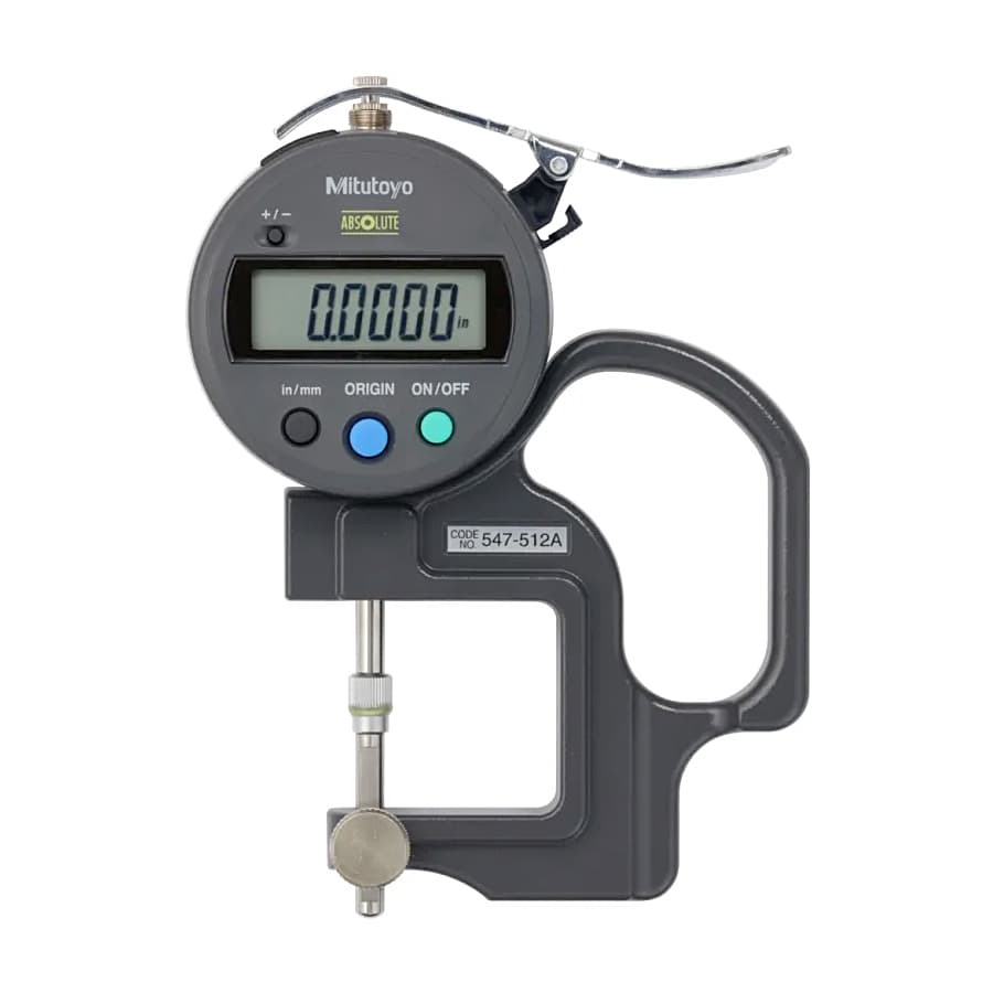 Mitutoyo 12 mm / 0.47 inch Absolute Digital Lens Thickness Gauge, 547-512A — view 1