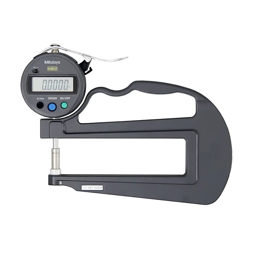 Mitutoyo 12 mm / 0.47 inch Absolute Deep-Throat Digital Thickness Gauge, 547-520S — view 1