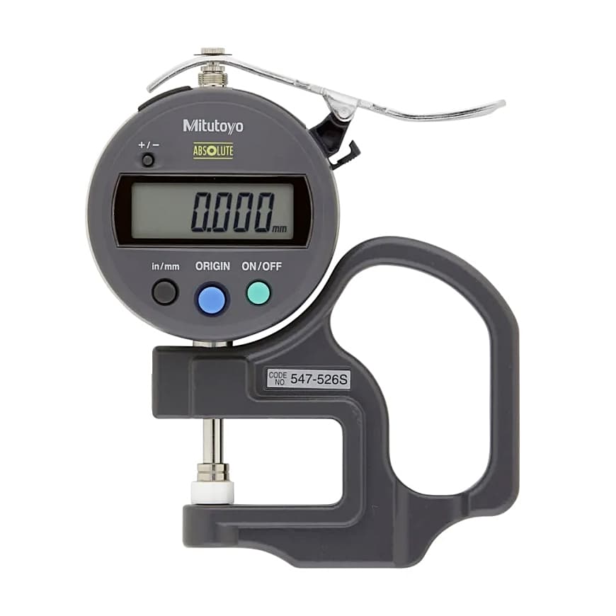 Mitutoyo 12 mm / 0.47 inch Standard Absolute Digital Thickness Gauge, 547-526S — view 1
