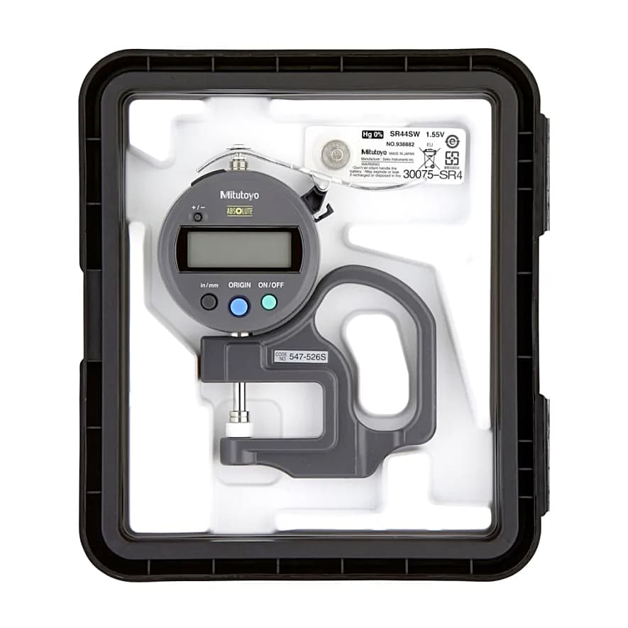 Mitutoyo 12 mm / 0.47 inch Standard Absolute Digital Thickness Gauge, 547-526S — view 3